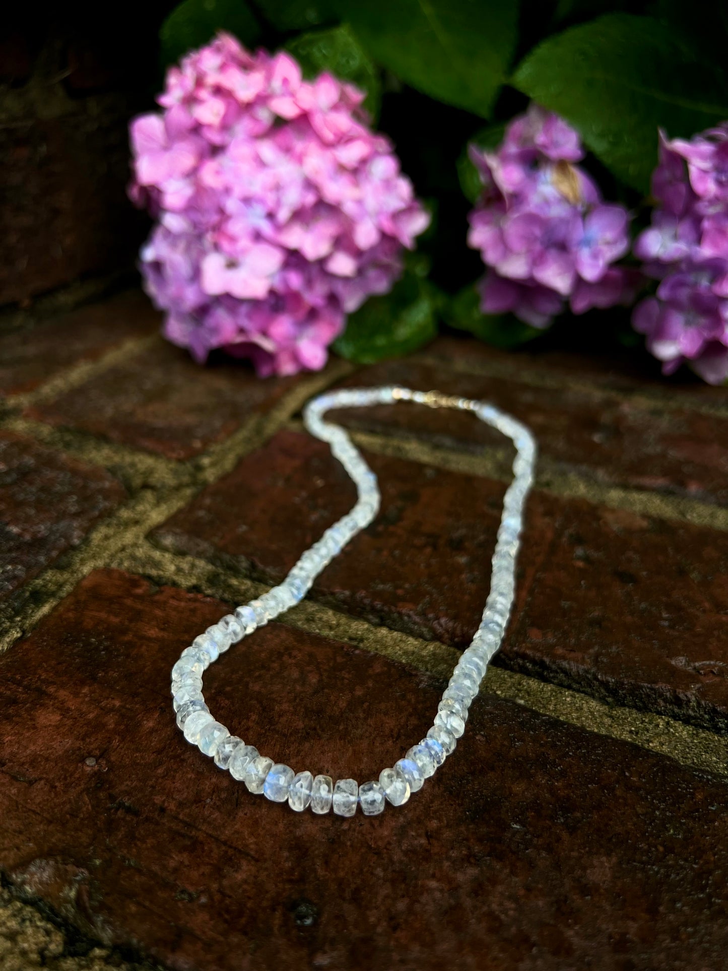 Moonstone Bead Necklace