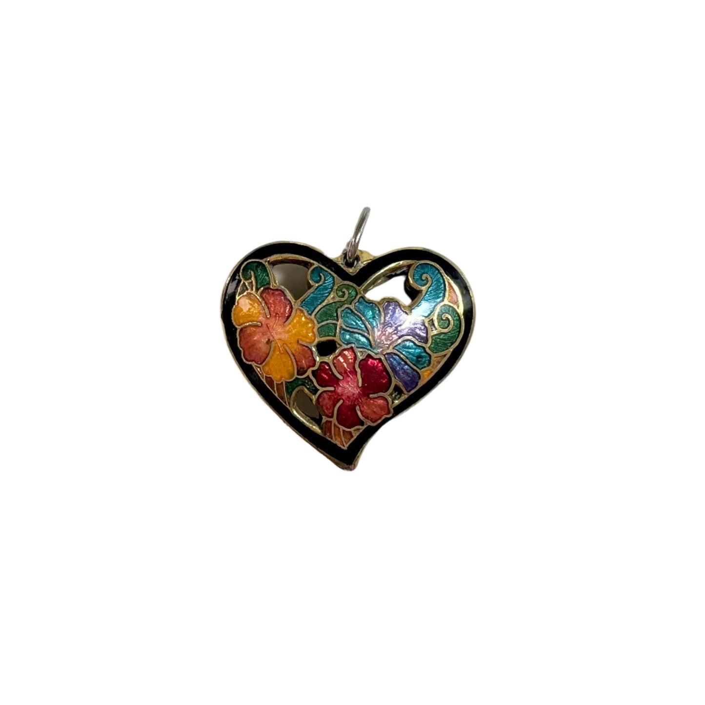 Cloisonne Heart Pendant