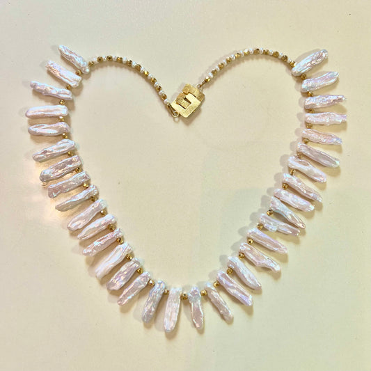 Fringe Pearl Necklace