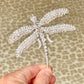 Vintage Crystal Dragonfly Brooch