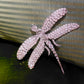 Vintage Crystal Dragonfly Brooch