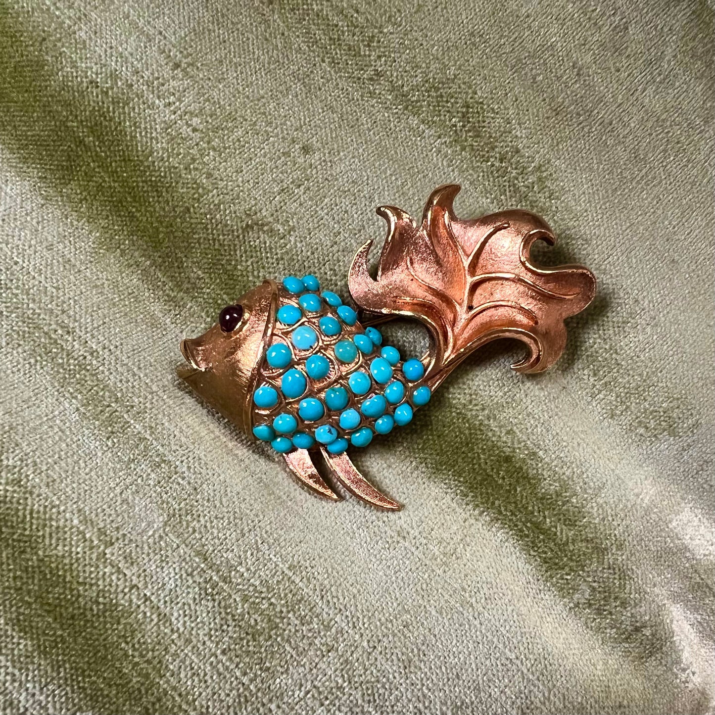 Vintage Pade Vavra Goldfish Brooch
