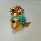 Vintage Pade Vavra Goldfish Brooch