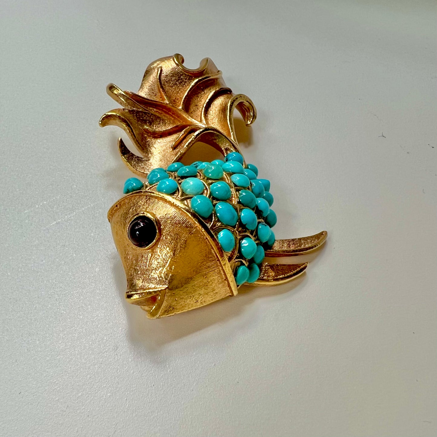 Vintage Pade Vavra Goldfish Brooch