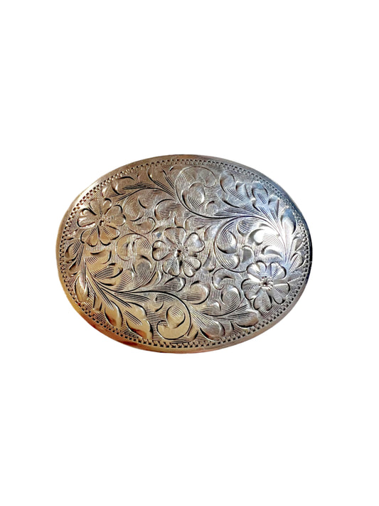 Oval Engraved Brooch