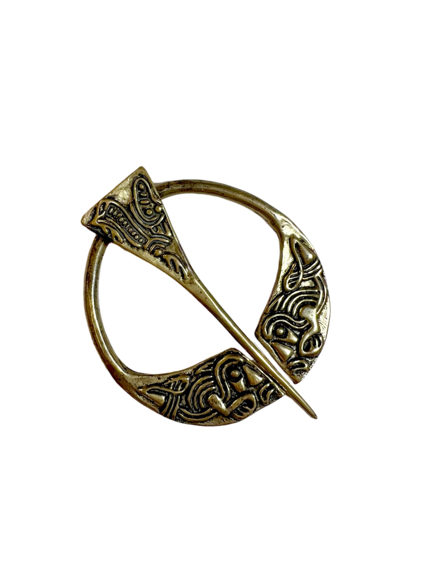 Brass Cloak Pin