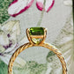 Lime Green Tourmaline Ring