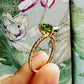 Lime Green Tourmaline Ring