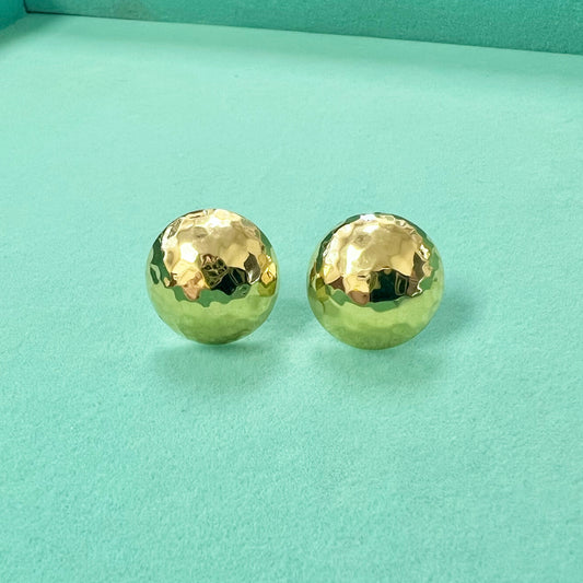 Hammered Dome Earrings