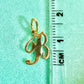14kt "B" Initial Charm