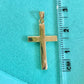 14kt Cross Charm