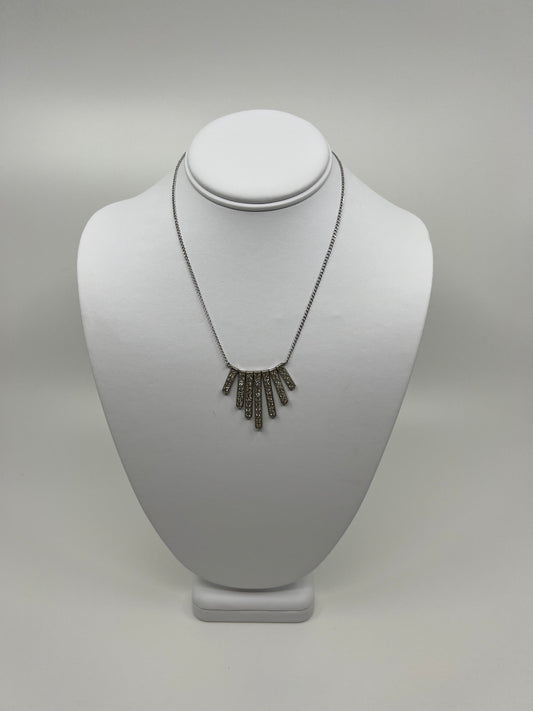 Rhinestone Fringe Necklace