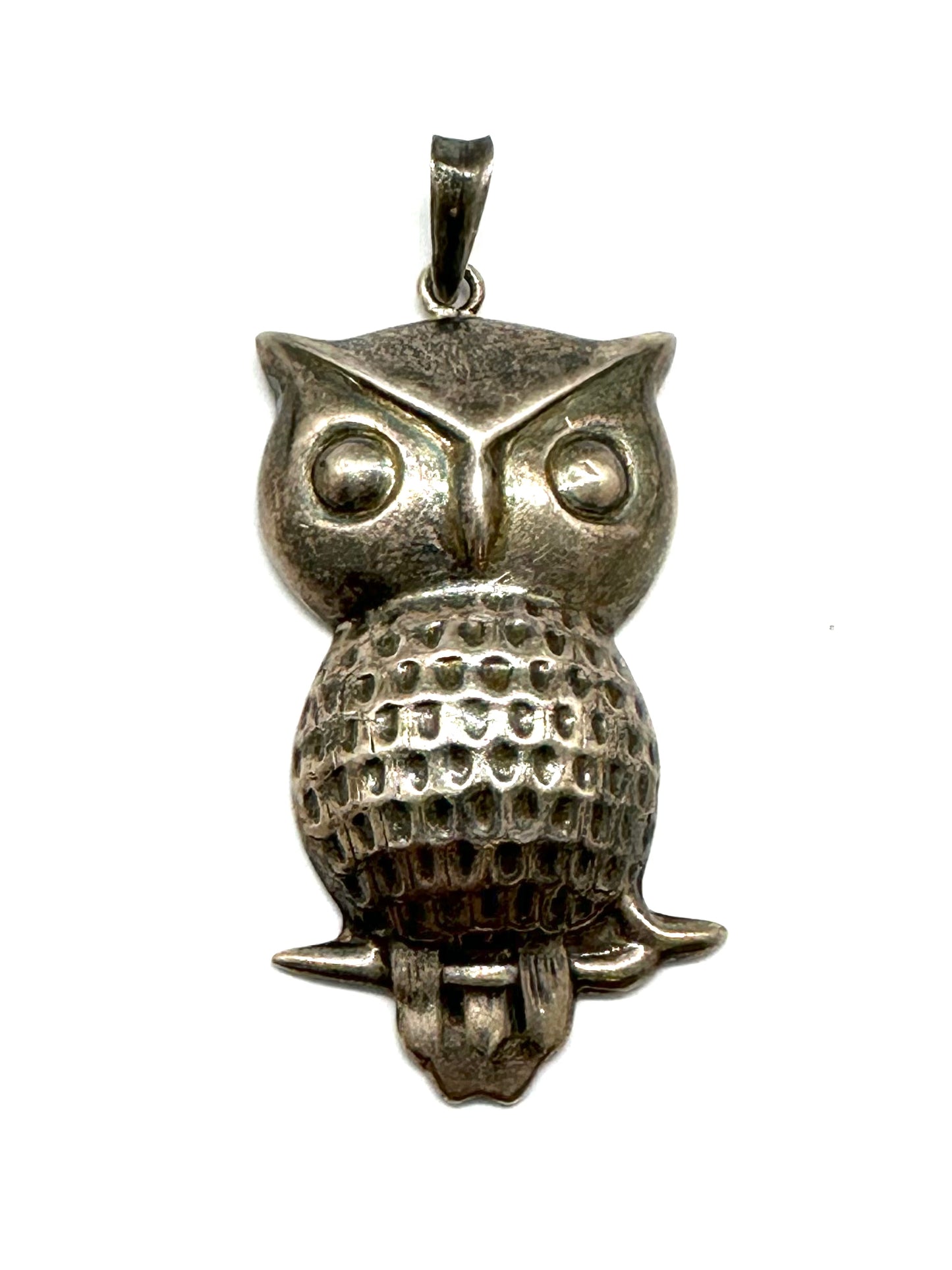 Sterling Silver Owl Pendant