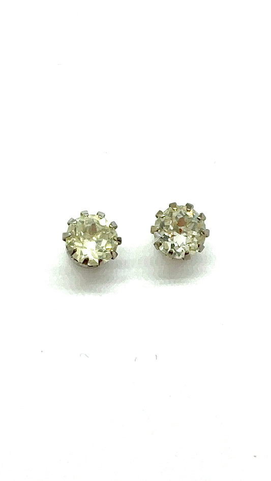 Rhinestone Stud Earrings