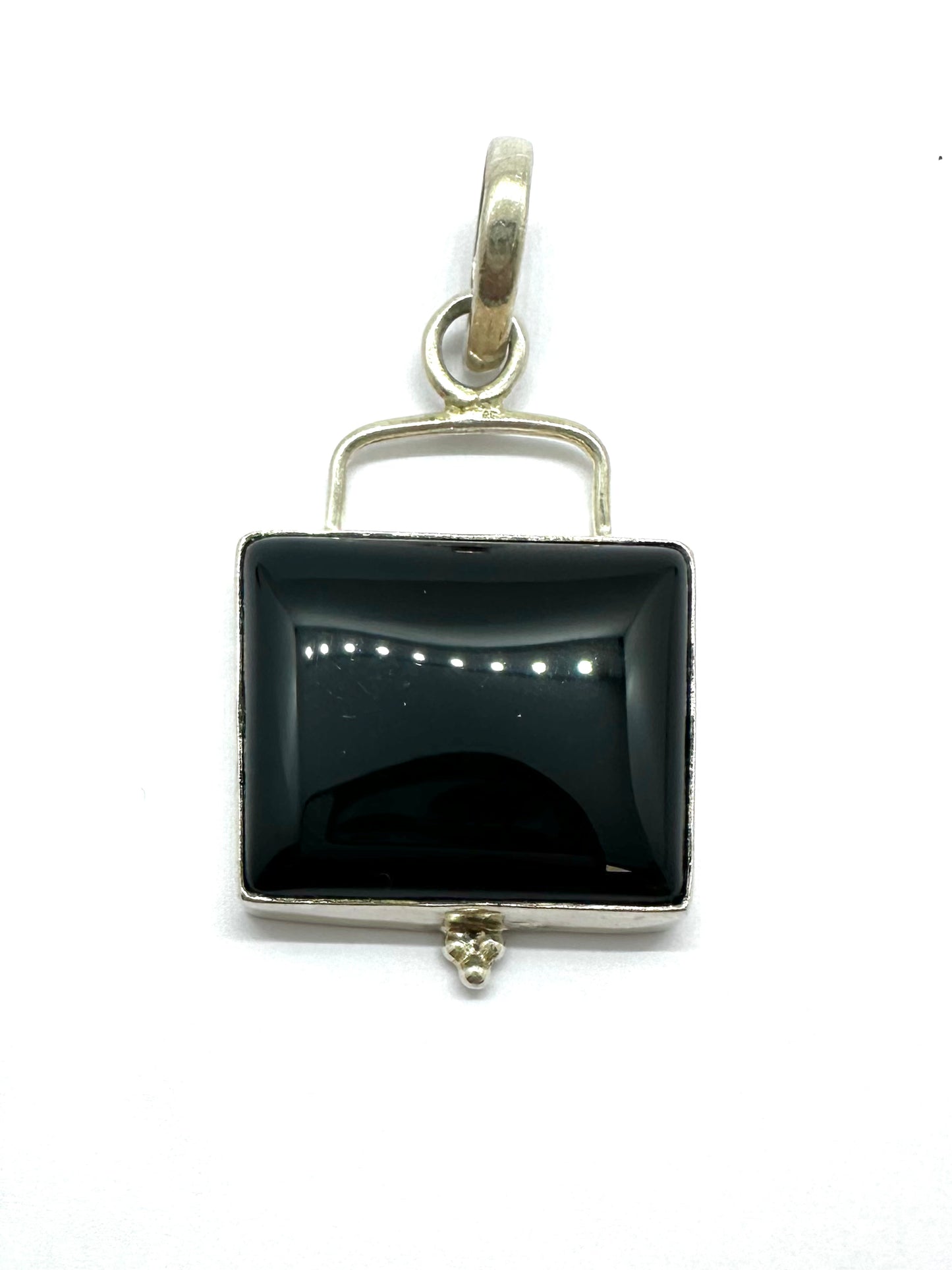 Sterling Silver Onyx Pendant
