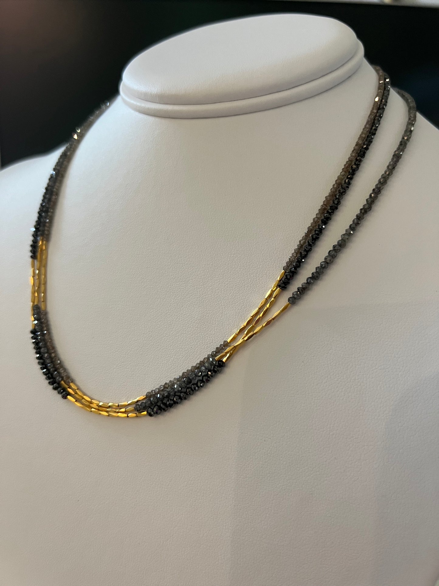 Smoky Diamond Bead Chain