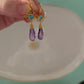 Apatite and Amethyst Drops