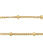 Beaded Curb Link Chain