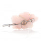Pink Opal Flower Brooch / Pendant