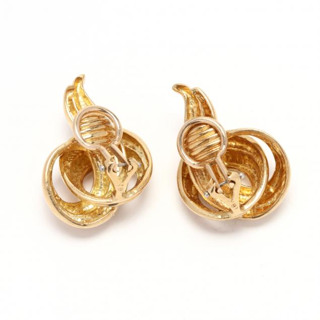 Swirl Flame Earrings