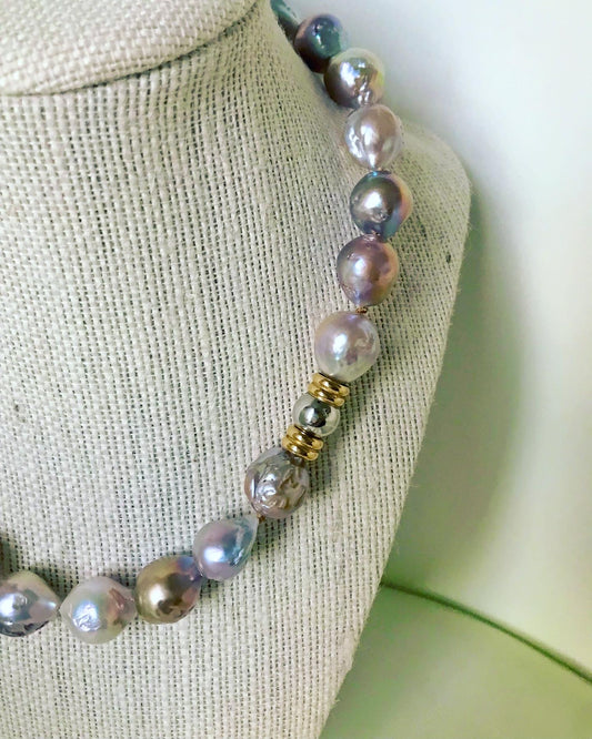 Lavender Pearl Necklace