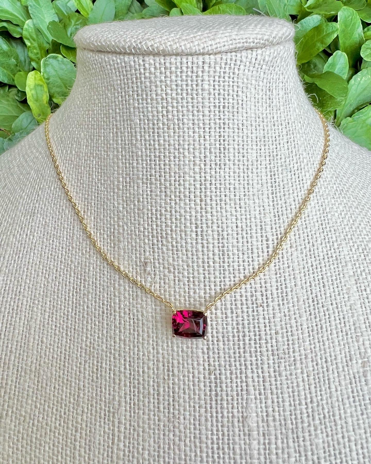 Every Day Rhodolite Garnet Necklace