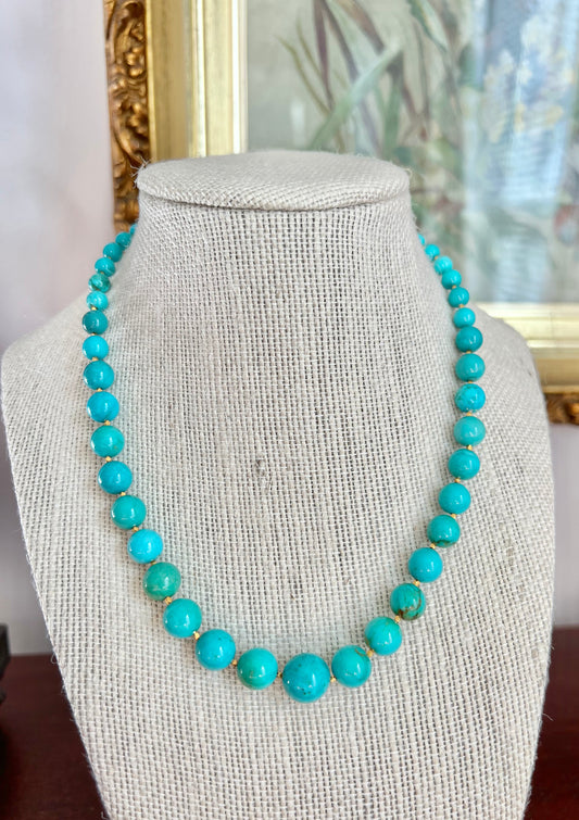 Graduated Turquoise Necklace
