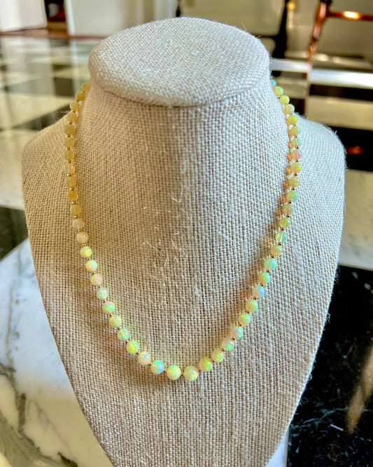 Opal Bead Necklace